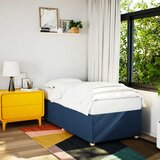 Furnova Posteljni okvir brez vzmetnice modra 90x190 cm tkanina, (21944287) Cene