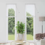 vidaXL Okenska roleta z zavesami Drugo Bela 80 x 130 cm Aluminij | Shoptok.si