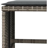  Vrtni stolci s jastucima 4 kom sivi 40x40x35 cm od poliratana | shoptok.hr