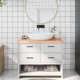  Kupaonska radna ploča svjetlosmeđa 100x50x6 cm tretirano drvo | shoptok.hr