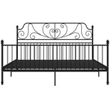  Okvir za krevet crni metalni 200 x 200 cm | Eponuda.com