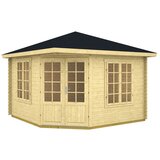 Male kuće Drvena vrtna kuća ARUBA 350 &amp;times; 350 cm sa &amp;scaron;indrom Slike
