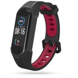  Pašček za uro xiaomi mi band 5, 6 in 7 - črno rdeč | Shoptok.si