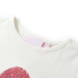  Dječja majica prljavo bijela boja 128 | shoptok.hr
