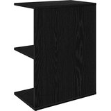  Noćni ormarić crni hrast 46,5x29x61 cm konstruiranog drva | Eponuda.com