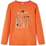  Dječja majica s dugim rukavima tamnonarančasta 128 | shoptok.hr