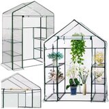 Mini Balcony Garden Greenhouse 4 Metal Shelves PVC Foil 195 x 143 x 73cm | shoptok.hr