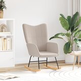 vidaXL Udobna stolica svijetlosiva, tkanina s kovrčem | shoptok.hr