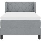  s opruga kutije Svjetlosiva 90 x 200 cm tkanina | shoptok.hr