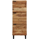  Highboard s policom Smeđa 40 x 33 x 110 cm Čvrsto drvo manga Slike