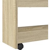  Uska kolica za pohranu s 4 razine boja hrasta konstruirano drvo | shoptok.hr