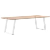  Noge za jedilno mizo v obliki črke U, 2 kosa, bele barve, 70 x (72-73) cm, jeklo | Shoptok.si