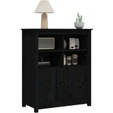  Komoda crna 83 x 41 5 x 100 cm od masivne borovine | shoptok.hr
