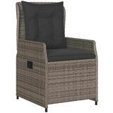 vidaXL Vrtni set za objed 3 pcs Siva poliratan | shoptok.hr