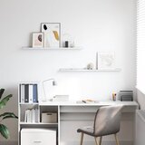  Polica na zidu s policom 2 pcs Bijeli mramor 100 x 9 x 3 cm | shoptok.hr