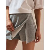 Sinsay Jednobojna suknja-hlače s dodatkom viskoze | shoptok.hr