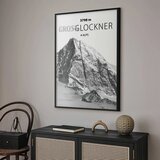  Plakat - Majestic mountain peak Glosslockner mountain crown mountain landscape 60x90 Crni okvir | shoptok.hr