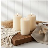  SET 3x LED sveća BRILLO LED/3xAAA 12,5 cm krem + daljinski upravljač Cene
