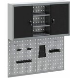  Set ormara za alate 3 kom. Crna Čelik s prahom premazan | shoptok.hr