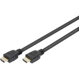 Digitus HDMI Priključni kabel [1x Muški konektor HDMI - 1x Muški konektor HDMI] 2 m Crna u