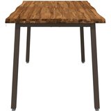  Stol za blagovanje s prirodnim rubom 140 x 90 x 75 cm Prirodna | shoptok.hr