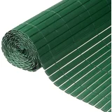 Nature dvostrana vrtna pregrada PVC 1,5 x 3 m zelena