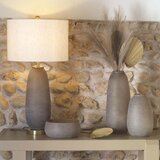 Evviva Okrasna vaza, skleda Satin h39,5cm / rjava / steklo, (5000199731) | Shoptok.si