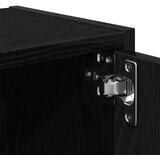 vidaXL Regal za knjige crni hrasta 40x24x52 cm od konstruiranog drva | shoptok.hr