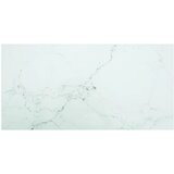 vidaXL Mizna plošča bela 100x50 cm 6 mm kaljeno steklo z marmorjem | Shoptok.si