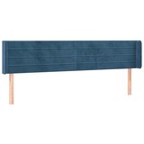 vidaXL Vzglavje z ušesi temno modro 203x16x78/88 cm žamet, (20953970) Cene