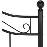  Okvir za krevet crni metalni 120 x 200 cm | shoptok.hr