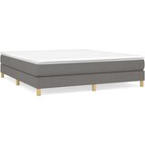  Box spring postelja z vzmetnico temno siva 180x200 cm blago, (20724925) | Shoptok.si