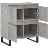 vidaXL Komoda betonsko siva 60x35x70 cm inženirski les | Shoptok.si