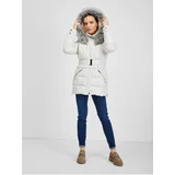 Orsay Creamy Women's Winter Quilted Jacket with Strap - Women