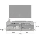 MID.YOU Tv- Element Freno, Barva Hrasta, Siva | Shoptok.si