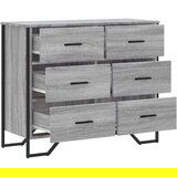 vidaXL Predalnik siva sonoma 91x35,5x74,5 cm inženirski les | Shoptok.si