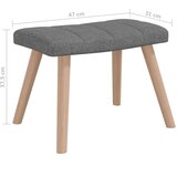  Gugalni stol s stolčkom temno sivo blago, (20804241) | Shoptok.si