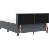 Box Spring Krevet s Madracem Tamno Siva 160x200 cm Baršun | shoptok.hr