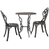 vidaXL Bistro garnitura 3-delna liti aluminij Cene