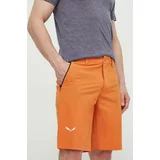 Salewa Pohodne kratke hlače Puez Talveno oranžna barva, 00-0000028884