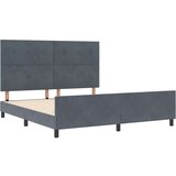  Postelja Temno Siva 180x200 cm Žamet, (22049693) | Shoptok.si