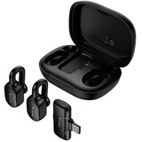 hoco. Bežični lavalier mikrofon USB C L27 crni | shoptok.hr