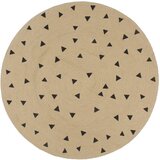 vidaXL Preproga iz jute s potiskom trikotnikov ročno izdelana 90 cm Cene
