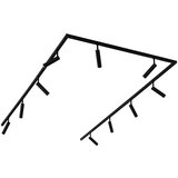 QAZQA Modern railsysteem met 10 spots zwart 1-fase - Slimline Uzzy Cene