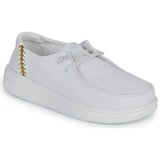 Hey Dude Slips on WENDY RISE PERF CANVAS Bela Cene