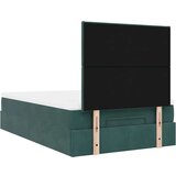 vidaXL Otomanski posteljni okvir z vzmetnicami zelen 120x190cm žamet, (21611185) | Shoptok.si