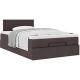  Okvir za krevet s madraca tamnosmeđi 120x190 cm od tkanine | shoptok.hr