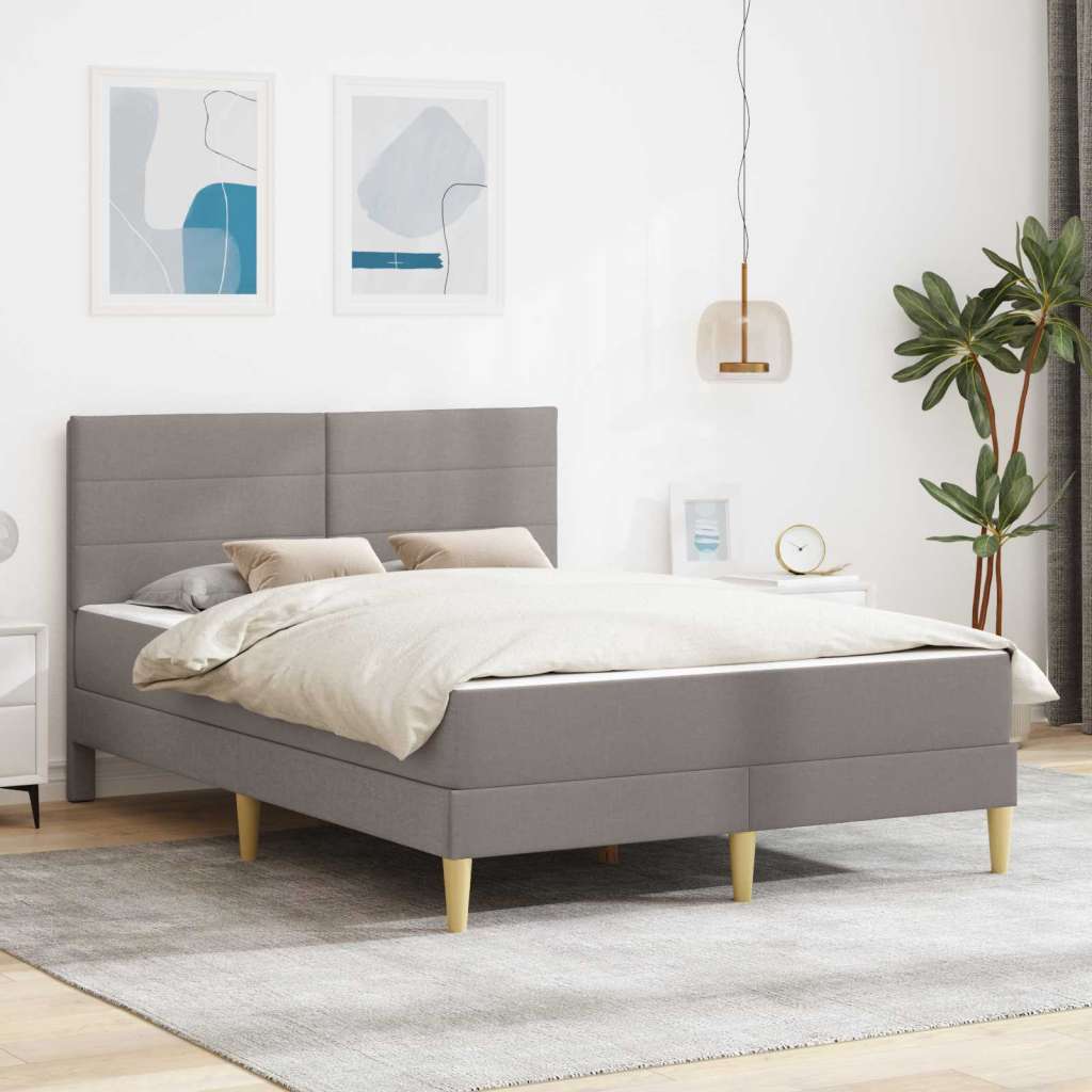  Okvir za krevet Sivo-smeđa 120 x 190 cm Poliester - Sivo-smeđa 120 x 190 cm | shoptok.hr