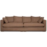 Scandic Svetlo rjava sedežna garnitura iz rebrastega žameta 266 cm Comfy – Cene