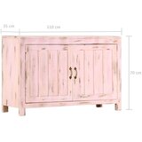 vidaXL Komoda svjetloružičasta 110 x 35 x70 cm od masivnog drva manga | shoptok.hr
